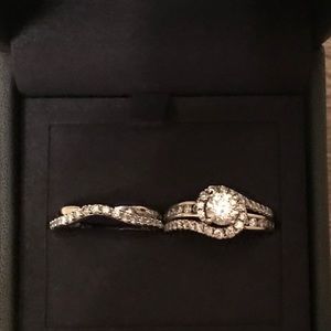 Wedding ring and band for sale